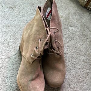 BCBGeneration Tan Heeled Boots Suede